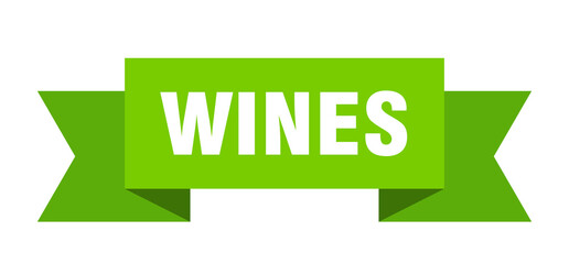 wines ribbon. wines paper band banner sign
