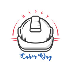 happy labor day celebration, helmet