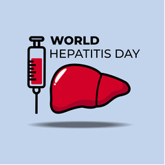 world hepatitis day cartoon illustration