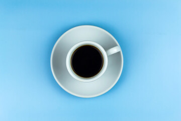 A cup of black aromatic coffee.