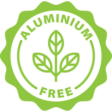 Aluminium Free Deodorant Antiperspirant Isolated Green Outline Stamp Icon Vector Circle