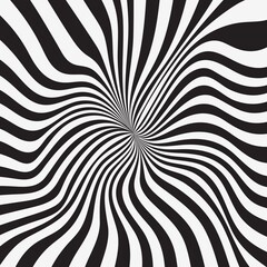 black and white monochrome abstract swirl stripes linear pattern for background, wallpaper, texture, banner, label, cover etc. vector design