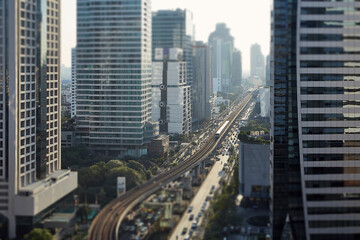 Fototapeta na wymiar Business city in Bangkok At Thailand