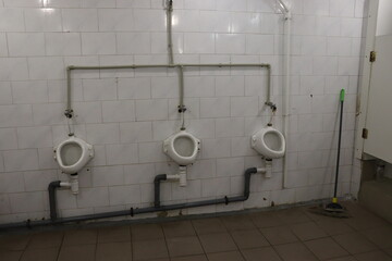 public toilet in Belarus at bus station