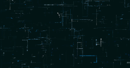 Abstract digital network data background, 3D rendering