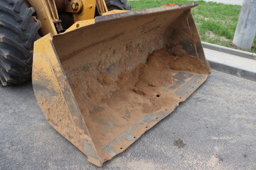 industrial truck ladle on ground