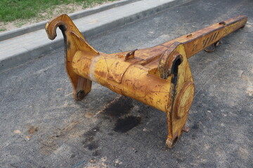 industrial truck ladle on ground