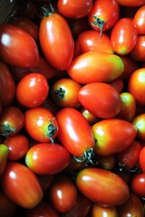 
Fresh red queen tomatoes from, vegetables, Thai tomato species Is a popular species in Thailand, grown by organic methods from the farm.