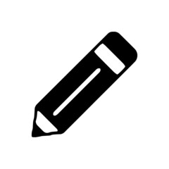 vector illusion icon of  pencil  Glyph