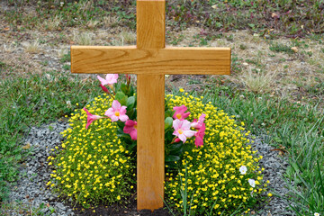 friedhof, grabdekoration