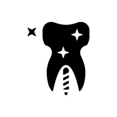 vector illusion icon of Glyph Teeth