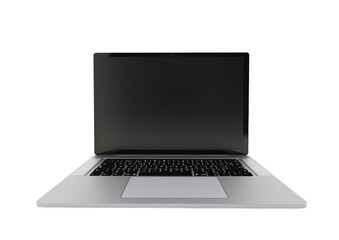 Laptop realistic computer. Modern thin edge slim design.. Laptop isolated on a white background.