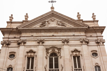 Fototapeta premium Facade of a historic building in Lisbon, Portugal