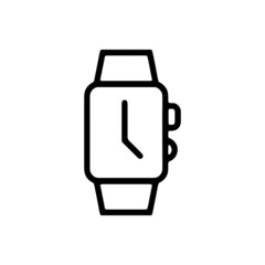 vector illusion icon of outline of Smartwatch