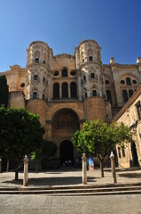 Fototapeta na wymiar Cathedral of Málaga, La Maguita, Andalusia, Spain