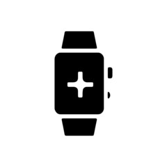 vector illusion icon of glyph Smart Watch