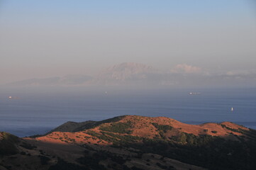 Straight of Gibraltar at sunset, Cádiz, Tarifa, Spain