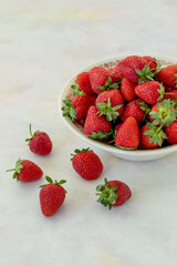 strawberry on a white background