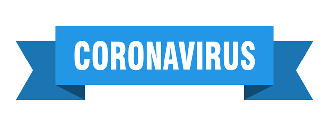 coronavirus ribbon. coronavirus paper band banner sign