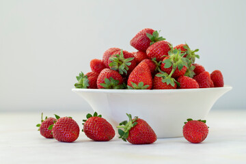 strawberry on a white background