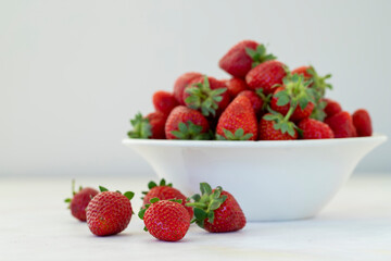 strawberry on a white background