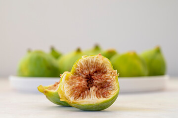 figs on a white background