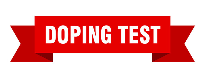 doping test ribbon. doping test paper band banner sign