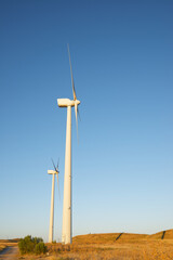Fototapeta na wymiar Renewable wind energy
