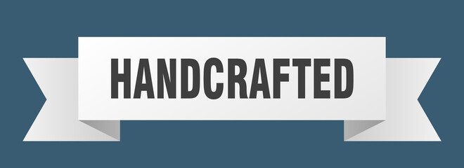 hand crafted ribbon. hand crafted paper band banner sign