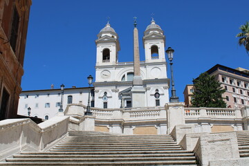 famous landmark spanish steps piazza spagna rome itally