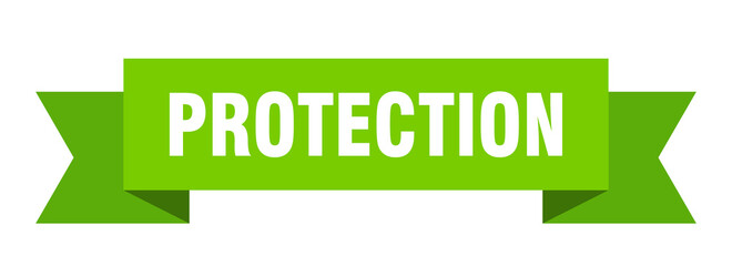 protection ribbon. protection paper band banner sign