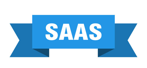 saas ribbon. saas paper band banner sign