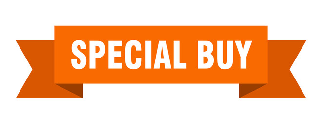 special buy ribbon. special buy paper band banner sign