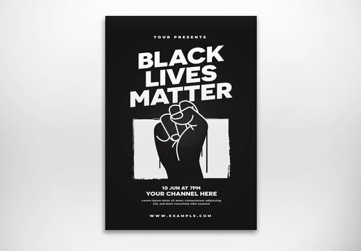 Black Lives Matter Flyer Layout 