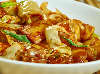 Squash  cabbage sabzi