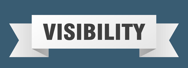 visibility ribbon. visibility paper band banner sign