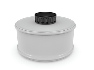 3d bottle mockup on white background