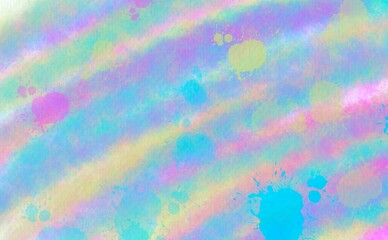 Fototapeta premium Abstract colorful watercolor with blobs for background. Digital art painting