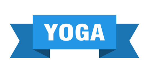 yoga ribbon. yoga paper band banner sign