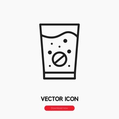 effervescent icon vector sign symbol