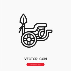 chariot icon vector sign symbol