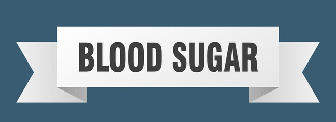 blood sugar ribbon. blood sugar paper band banner sign