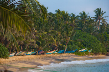 boats on the beach