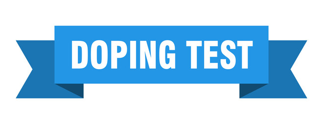 doping test ribbon. doping test paper band banner sign