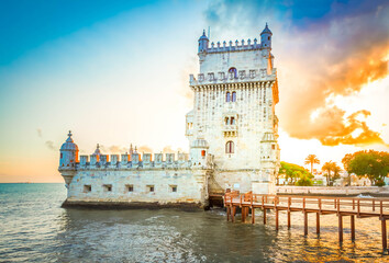 Obraz premium Torre of Belem, Lisbon, Portugal