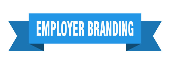 employer branding ribbon. employer branding paper band banner sign