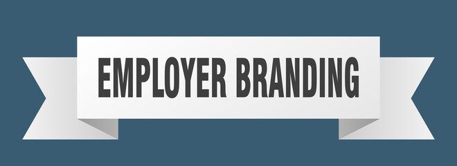 employer branding ribbon. employer branding paper band banner sign