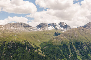 Muottas Muragl, Piz Muragl, Val Muragl, Ova da Muragl, Pontresina, Oberengadin, Graubünden, Alpen, Bergbahn, Ausflugsberg, Wanderweg, Wanderferien, Sommer, Bernina, Schweiz