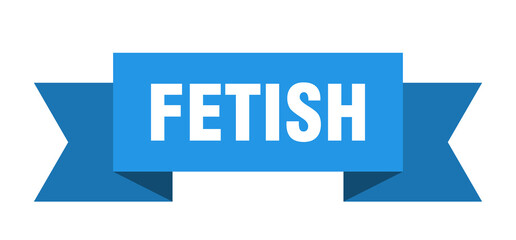 fetish ribbon. fetish paper band banner sign