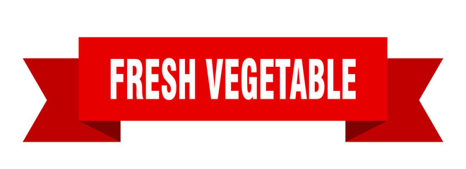 fresh vegetable ribbon. fresh vegetable paper band banner sign